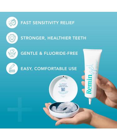ReminGel Hydroxyapatite Tooth Remineralization Gel - Strengthen Enamel Repair Teeth & Reduce Sensitivity - Fluoride-Free Remineralizing Treatment for Tooth Decay Prevention - Buy Online on GoSupps.com