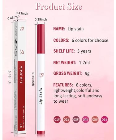 Buy Long-lasting Pink Lip Liner Stain Marker Pen | Waterproof Smudgeproof Lip Tint for Women | Quick Dry Lip Makeup - Buy Online on GoSupps.com