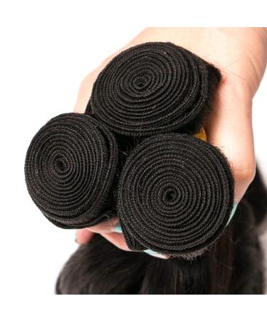 100% Virgin Brazilian Real Hair Bundles - Body Wave Extensions in Natural Color (8 10 12 Inches) - Premium Quality Unprocessed Hair for Women - Buy Online on GoSupps.com