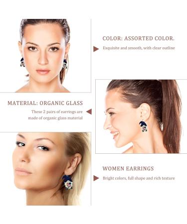 VALICLUD Glass Independence Day Gnome Ear Rings - 2 Pairs | Unique Ear Drops Jewelry Set - Buy Online on GoSupps.com