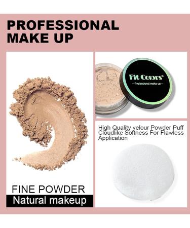 Oil Control Translucent Loose Face Powder - Lightweight Natural Finish - 0.35 Oz/10g (02 Pink) - Buy Online on GoSupps.com