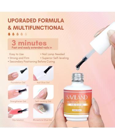 SAVILAND Nail Dehydrator & Primer | 6-in-1 Super Strong Nail Glue | 15ml Gel Prep for Gel Polish & Press Ons - Achieve Perfect DIY Nail Art - Buy Online on GoSupps.com