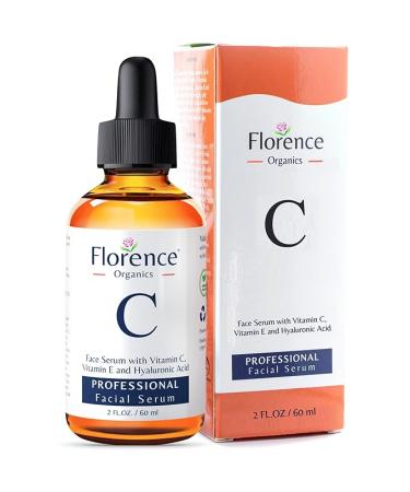 Big 2oz. ORGANIC Vitamin C Serum & Hyaluronic Acid for Face/Neck/Eye Contour - Buy Online on GoSupps.com