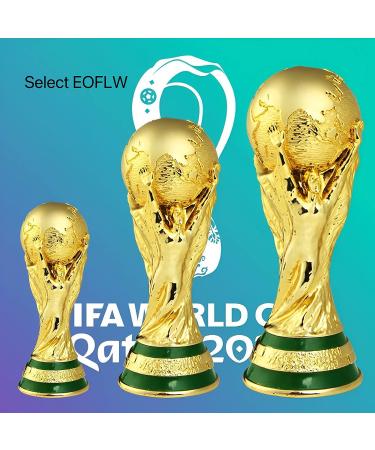 14.1 EOFLW World Cup Replica Trophy 2022 - Resin Soccer Collectible for Sports Fans - Gold Desktop Decor - Buy Online on GoSupps.com