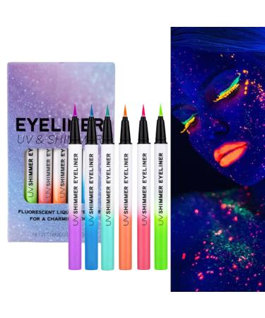 Glow-in-the-dark eyeliner pencils - Long-lasting and highly pigmented gel for everyday makeup parties proms and evenings out