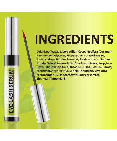 Swiss Botany Eyelash Growth Serum - Water Based Formula for Longer & Fuller Lashes - Lash Hair Growth & Enhancement - Includes Applicator - Buy Online on GoSupps.com