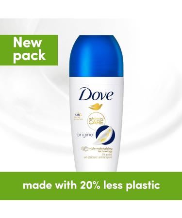 Dove Advanced Care Original Anti-perspirant Deodorant pack of 6 with Triple Moisturising technology roll-on for 48 hours of protection 50 ml Fresh 8.33 ml (Pack of 6) - Buy Online on GoSupps.com
