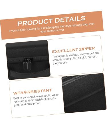 SKISUNO 2 Pcs Hair Dryer Storage Bag Hair Dryer Brush Holder Hot Air Brush Travel Case Volumizer Black Eva - Buy Online on GoSupps.com
