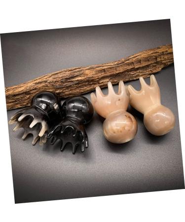 Frcolor Octopus Massage Comb | Portable Handmade Horn Hair Brush for Scalp Scrubbing & Massage | Natural Horn Tool for Beautiful Hair - Buy Online on GoSupps.com