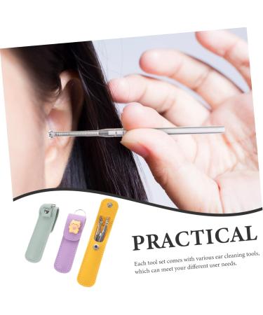 GLEAVI 12 Sets Earpick & Massage Spoon Kit - Portable Silicone Ear Plugs Pore Cleaner & Stainless Steel Ear Spoons for Ultimate Ear Care - Buy Online on GoSupps.com