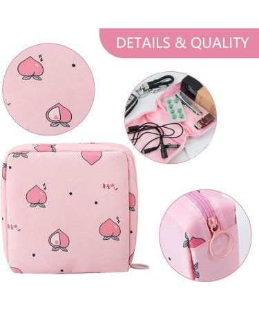 3Pcs Sanitary Pad Holder & Disposal Bags Set | Period & Tampon Storage Pouch for Girls | Zipper Closure | Flower Design - Buy Online on GoSupps.com