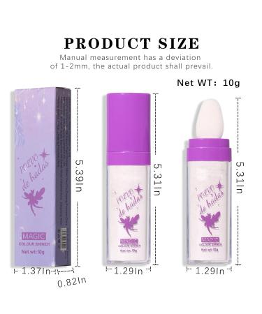 NewBang Polvo De Hadas Fairy Highlighter Blush Stick | Glitter Shimmer Powder for Face, Eyes, Lips, Hair & Body Glow | Pack of 3 | 1.58 Ounce - Buy Online on GoSupps.com