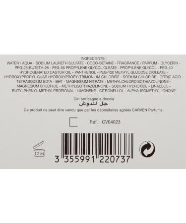 Carven Pour Homme - 6.66oz Bath and Shower Gel - Buy Online on GoSupps.com