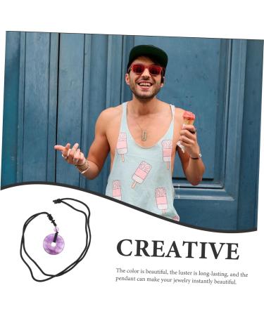 Fomiyes Crystal Chakra Necklace - Portable Pendant with Safety Buckle | Elegant & Simple Crystal Chain Jewelry - Buy Online on GoSupps.com