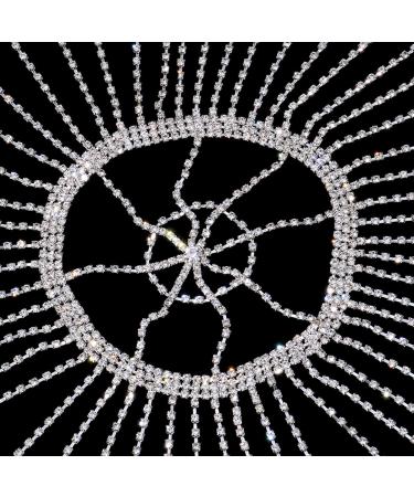 STONEFANS Rhinestone Tassel Headpiece - 1920s Flapper Crystal Head Chain for Women - Buy Online on GoSupps.com