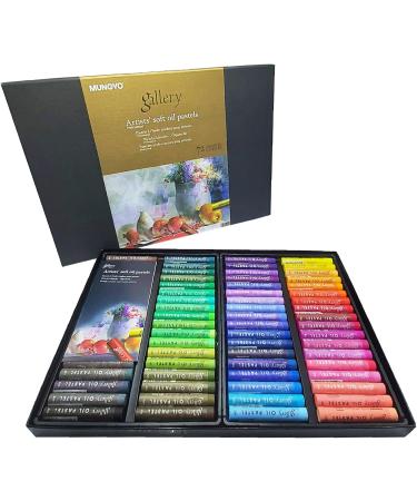 Mungyo Gallery Artists' Soft Oil Pastels Set - 72 Assorted Colors with Blending Tools & Paper Case - Buy Online on GoSupps.com