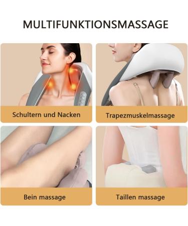 Neck & Shoulder Massage Device with Heat | Relief for Muscles | Perfect Gift for Men Women & Parents - Buy Online on GoSupps.com