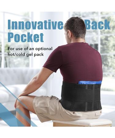Dfynest Lower Lumbar Support Posture Corrector for Men and Women - Large Size with Removable Pad for Pain Relief, Scoliosis, Sciatica, Herniated Disc - Ideal for Heavy Weight Lifting Workouts - Buy Online on GoSupps.com
