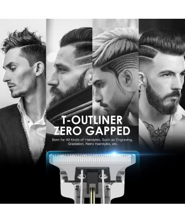 Hair Clippers Men Professional T Blade Hair Trimmer Precision Beard Trimmer Cordless Electric Haircut Clippers for Adult Kids Adjustable Grooming Kit with Guide Combs for Home Barber Use Black - Buy Online on GoSupps.com