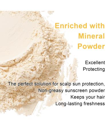 Mineral Sunscreen Powder for Scalp & Hair - SPF 35 PA++ | Lightweight Non-Greasy Broad Spectrum UV Protection | Cruelty-Free (0.71 Oz - Buy Online on GoSupps.com