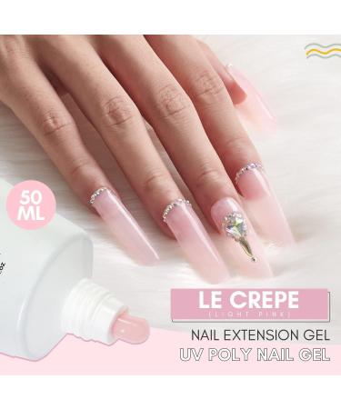 Makartt Poly Nail Gel 50ML Natural Pink Builder Gel Nail Gel Trendy Nail Art Design Nail Extension Gel Salon Nail Easy DIY at Home P-21 - Buy Online on GoSupps.com