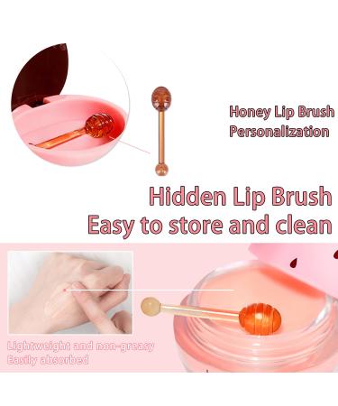 3 Pcs Bee Lip Balm Honey Pot Honey Strawberry Watermelon Lip Mask Overnight Moisturizing Sleeping Lip Mask Hydrate Repair Prevent Dry Cracked Lip Care (Honey+Strawberry+Watermelon) - Buy Online on GoSupps.com