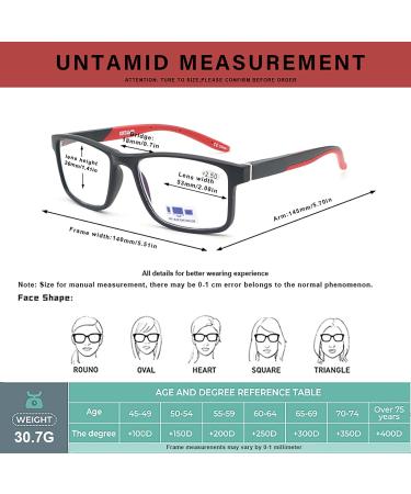 3 Pack Blue Light Blocking Reading Glasses - Rectangular Frames for Men & Women - Anti Glare UV Filter - +1.5 Strength - Buy Online on GoSupps.com