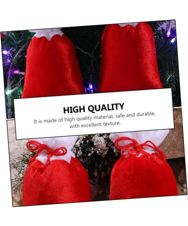 Holibanna 8pcs Christmas Plush Bag Ornament Decor Xmas Bags Party Packaging Bag Jewelry Pendant - Buy Online on GoSupps.com