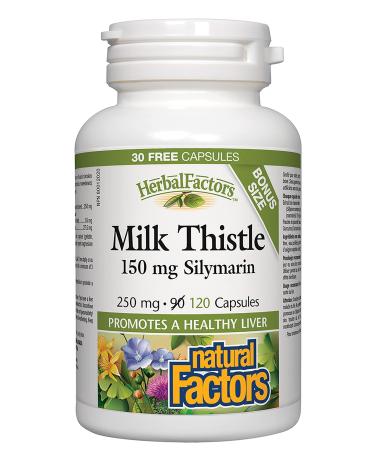 Natural Factors Milk Thistle - Bonus Size - 120 capsules