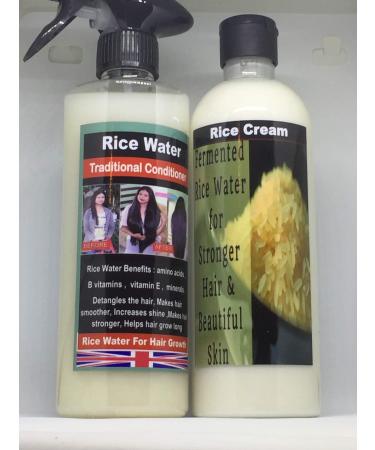 Rice water for hair loss, detangle hair, make hair smoother, increase shine, make hair stronger, help hair grow long, terrific result.