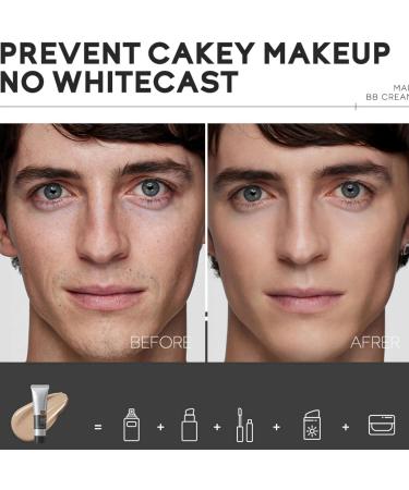 Mens BB Cream Foundation Tinted SPF 15 Face Moisturiser BB Cream Light BB Cream Foundation Cover Blemishes Moisturizing Men Tone Up Face Cream BB Cream Foundation Medium Tinted Sunscreen for Face - Buy Online on GoSupps.com