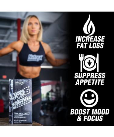 Nutrex LIPO-6 Black Stim-Free Ultra Concentrate | 60 Black-Caps for Weight Loss - Buy Online on GoSupps.com
