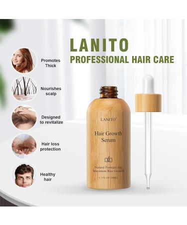Hair Growth Serum with Radix Polygonum Multiflorum - Fight Hair Thinning & Fall | 50ml | Strengthen & Thicken Hair for Men & Women - Buy Online on GoSupps.com