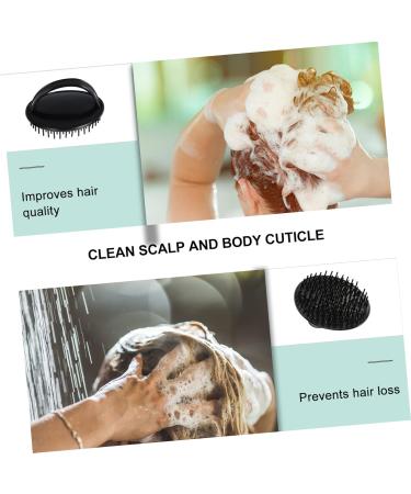 Tovinanna 12 Stk Shampoo Brushes - Hair Massager & Scalp Massage Brush for Hair Washing & Peeling - Black 8x8x5cm - International Shipping Available - Buy Online on GoSupps.com