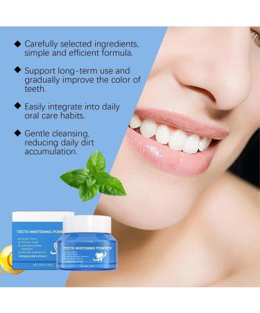 Whitening Powder Tooth Cleaning Powder Booster Powder Teeth Whitener Teeth Whitening Powder Instant Whitening And Stain Removal Teeth Whitening - Cosmetic Teeth Cleaning (2) - Buy Online on GoSupps.com