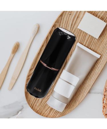 Cabilock Electric Toothbrush with Portable Holder and Toothpaste Case - Black | Travel-Friendly Household Toothbrush Cup - Buy Online on GoSupps.com