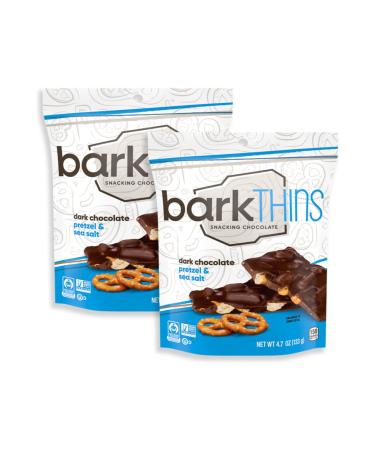 barkTHINS Snacking Chocolate - Dark Chocolate Pretzel w/ Sea Salt - 4.7 oz - 2 pk