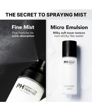 Korean PH Sensitive Cream Mist | Face Moisturizer for Dry Sensitive Skin | Hydrating Spray - 3.38 Fl oz - Buy Online on GoSupps.com