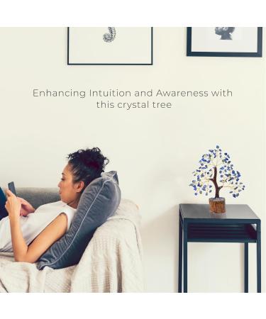 PYOR Lapis Lazuli Crystal Tree: Healing Room Decor & Money Tree for Office | Gemstone Bonsai & Housewarming Gift - Buy Online on GoSupps.com
