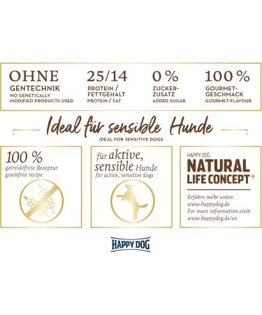 Happy Dog Sensible Canada Salmon Rabbit & Lamb - 11kg Dry Dog Food for Adults | International Shipping Available - Buy Online on GoSupps.com
