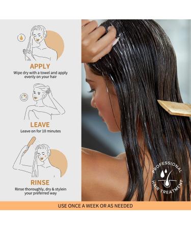 PassRose Keratin hair mask supercharged hydration and hair masks for dry damaged hair 250 ml protection against breakage and damage - Buy Online on GoSupps.com