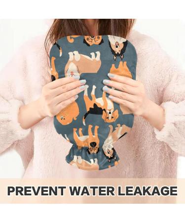 Pug Dog Pattern Hot Water Bottle | 2L Soft Cover Bag for Cramps & Pain Relief | PVC Hand & Feet Warmer - Shop Internationally - Buy Online on GoSupps.com