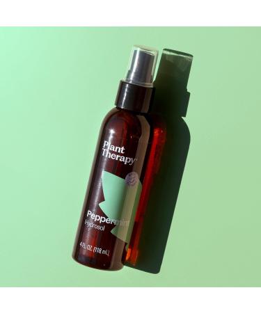Plant Therapy Peppermint Hydrosol 4 oz Cooling Floral Water for Face Body and Sore Muscles - Buy Online on GoSupps.com