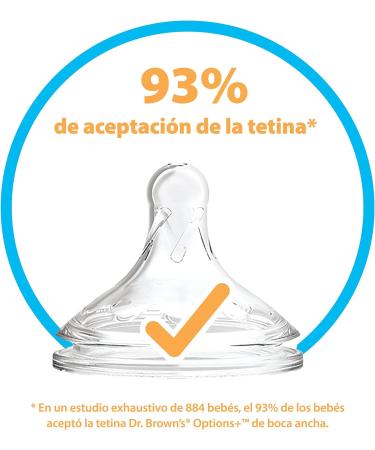 Dr. Brown's Options+ Wide Mouth Level 4 Silicone Nipple - Size 9 Months (2 Count) - Buy Online on GoSupps.com
