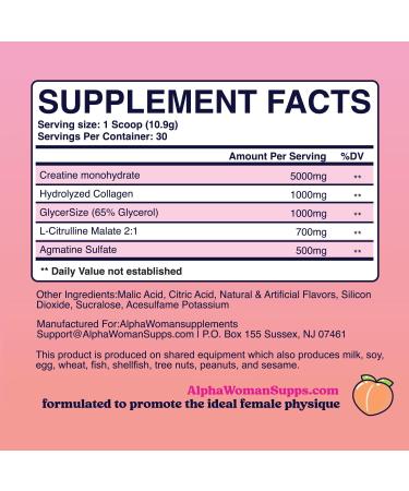 Buy Creatine for Women - Pre Workout & Keto-Friendly Booty Builder | Collagen & Strawberry Colada Flavor - 30 Servings - Buy Online on GoSupps.com