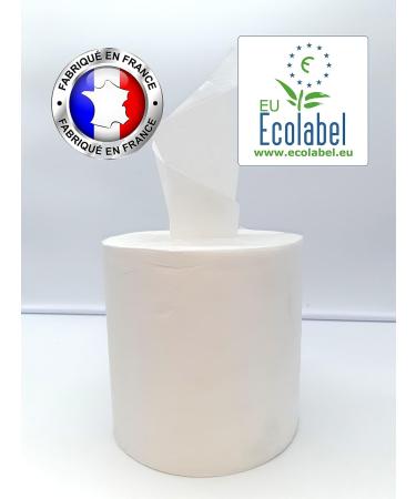 White EMBOSSED HAND WIPER - CENTRAL OR OUTDOOR DEFLUING - PURE WADING - 450 SHEETS - PACK OF 6 BOBBINS - MADE IN France - ECOL - Buy Online on GoSupps.com