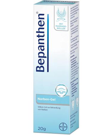 Bayer Bepanthen Scar Gel 20g - Smoother Less Noticeable Scars with Massage Roller | Relieves Itching & Tension | Ships Internationally - Buy Online on GoSupps.com