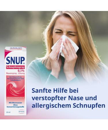 Buy Snup Runny Nose Spray 0.1% - Nasal Spray with Sea Water for Nasal Swell Relief | 10 ml (1 Pack) - Fast International Shipping - Buy Online on GoSupps.com