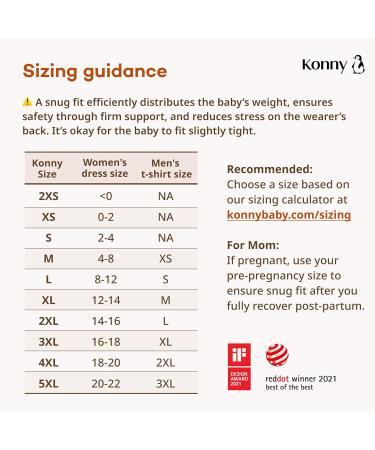 Konny Baby Carrier Original Elastech - Custom Fit Carrier Hassle-Free Easy to Wear Infant Sling Wrap Perfect for Newborn Babies up to 44 lbs Toddlers (Charcoal L) L 01Elastech-Charcoal - Buy Online on GoSupps.com