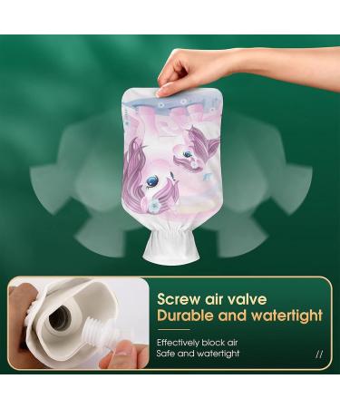 Unicorn Hot Water Bottle with Plush Cover - Cozy Bed Warmer for Kids & Adults | 26.5x15.3cm - Buy Online on GoSupps.com